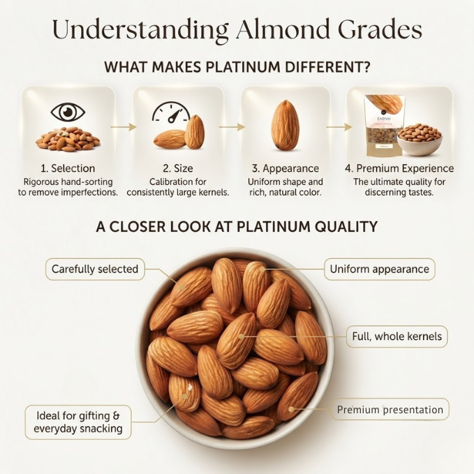 California Almonds Platinum - Sanora Badam