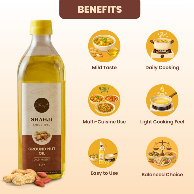 Cold-Pressed Groundnut Oil