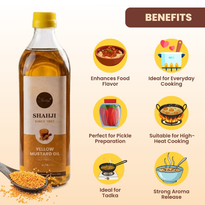 Cold-Pressed Yellow Mustard Oil