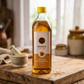 Shahji Cold-Pressed Yellow Mustard Oil - 1 litre in a premium bottle